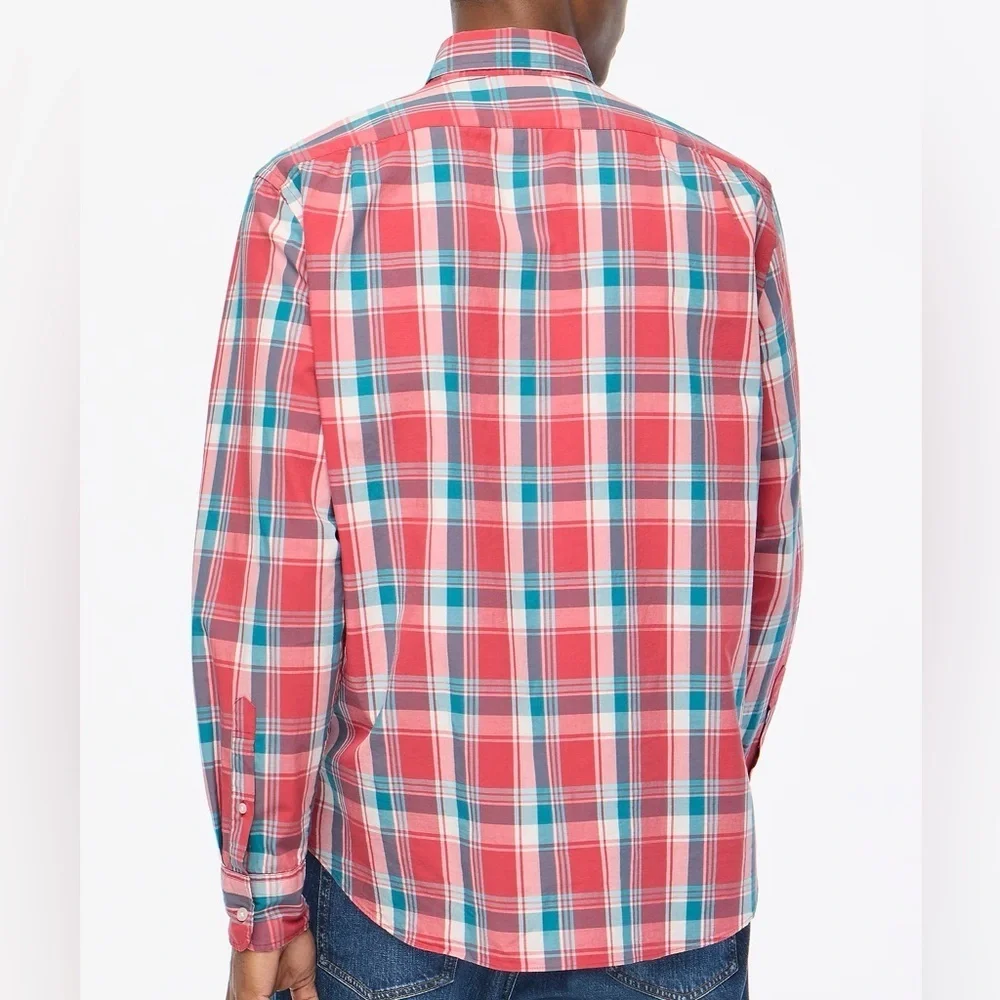 J. Crew Plaid Classic Flex Casual Shirt Size Small